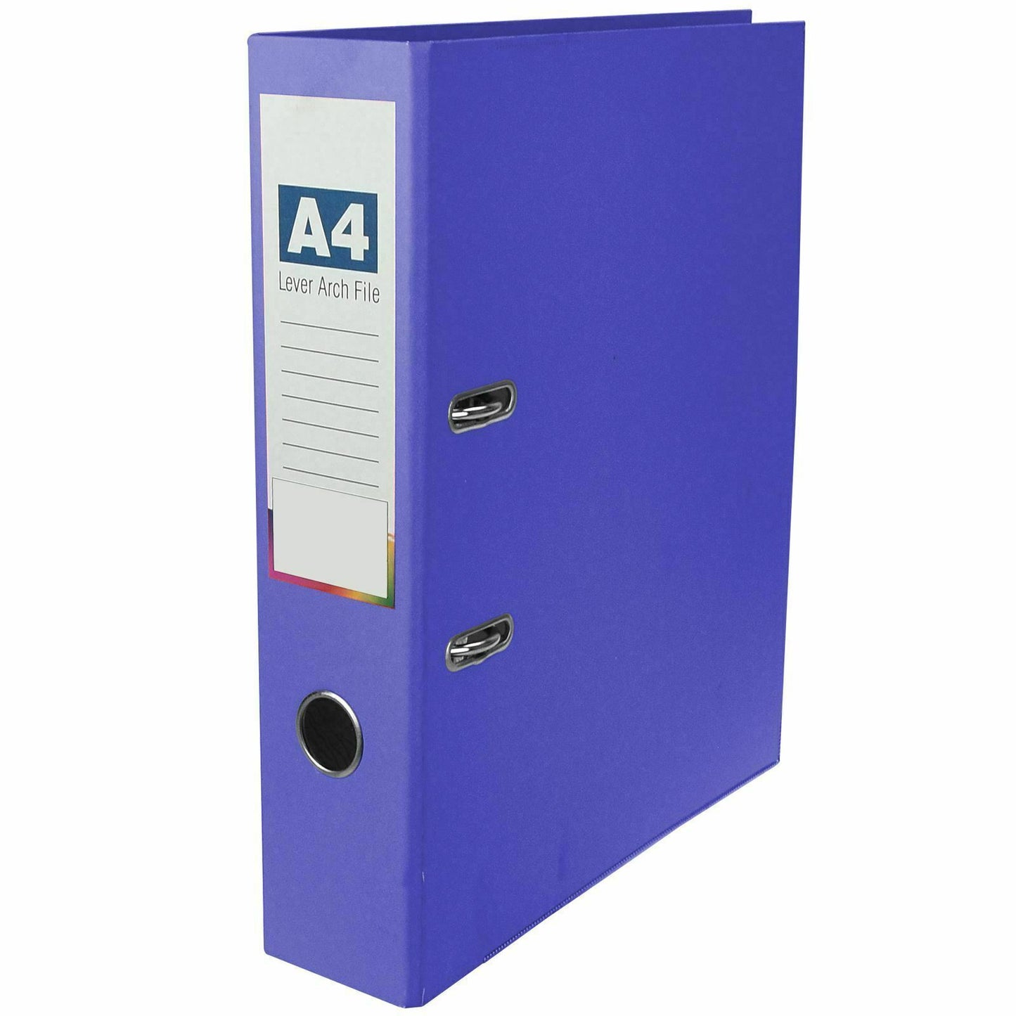 2x A4 Metal Ring Binder Lever Arch Document Folder File & Paper Filing Storage - ZYBUX