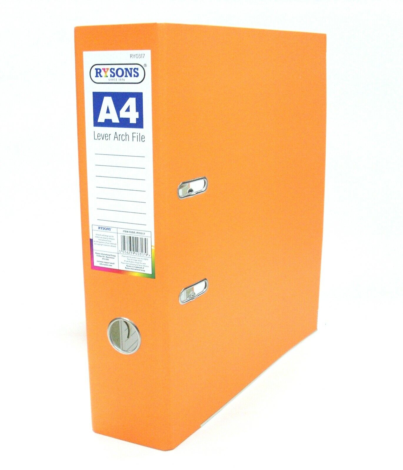 2x A4 Metal Ring Binder Lever Arch Document Folder File & Paper Filing Storage - ZYBUX