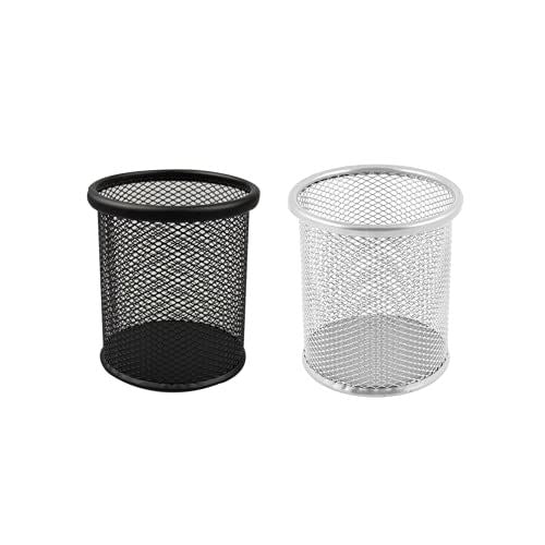 2x Mesh Metal Pencil Holder For Pencil or Pen