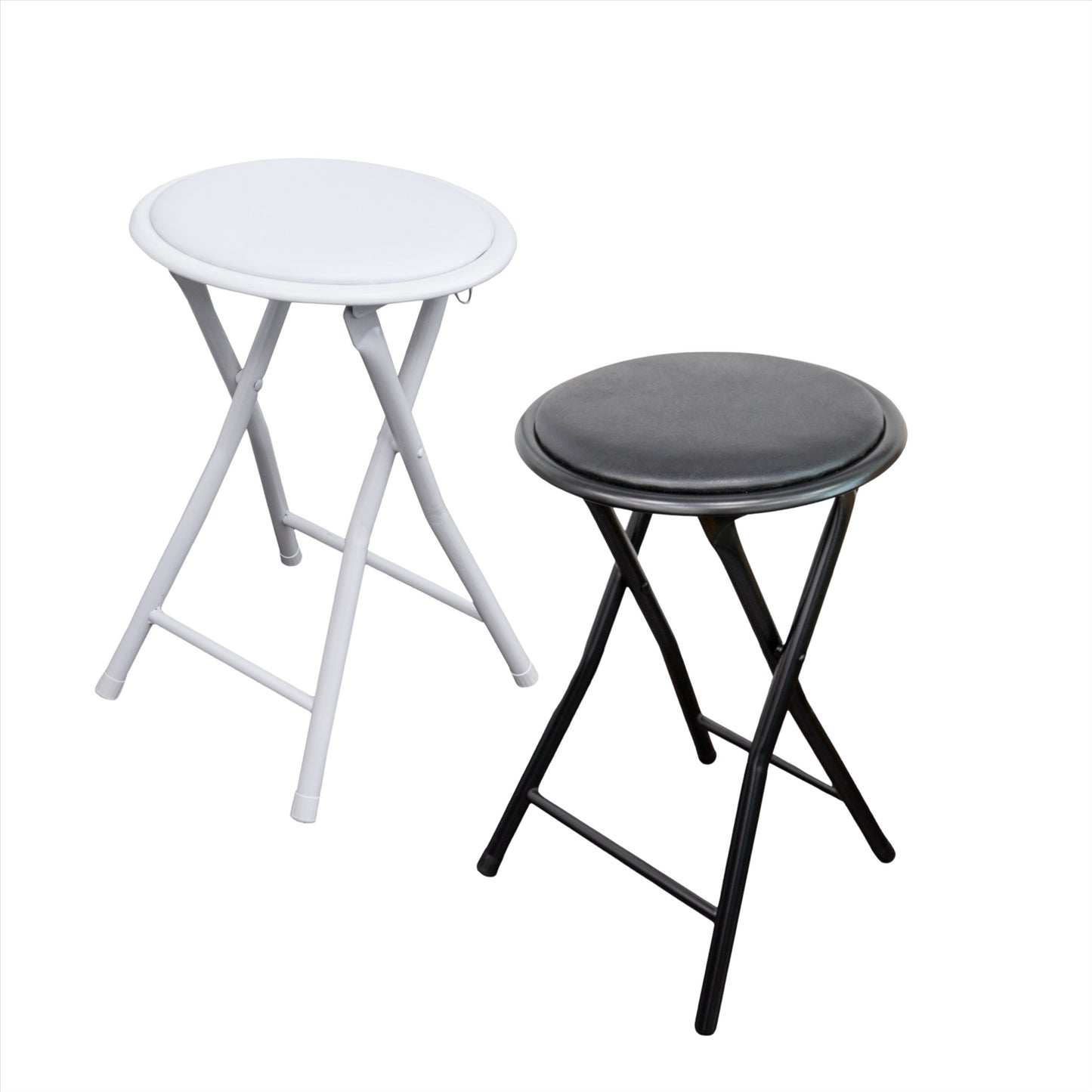 ZYBUX - Portable Round Stool - Folding, Compact, and Versatile for Home Office