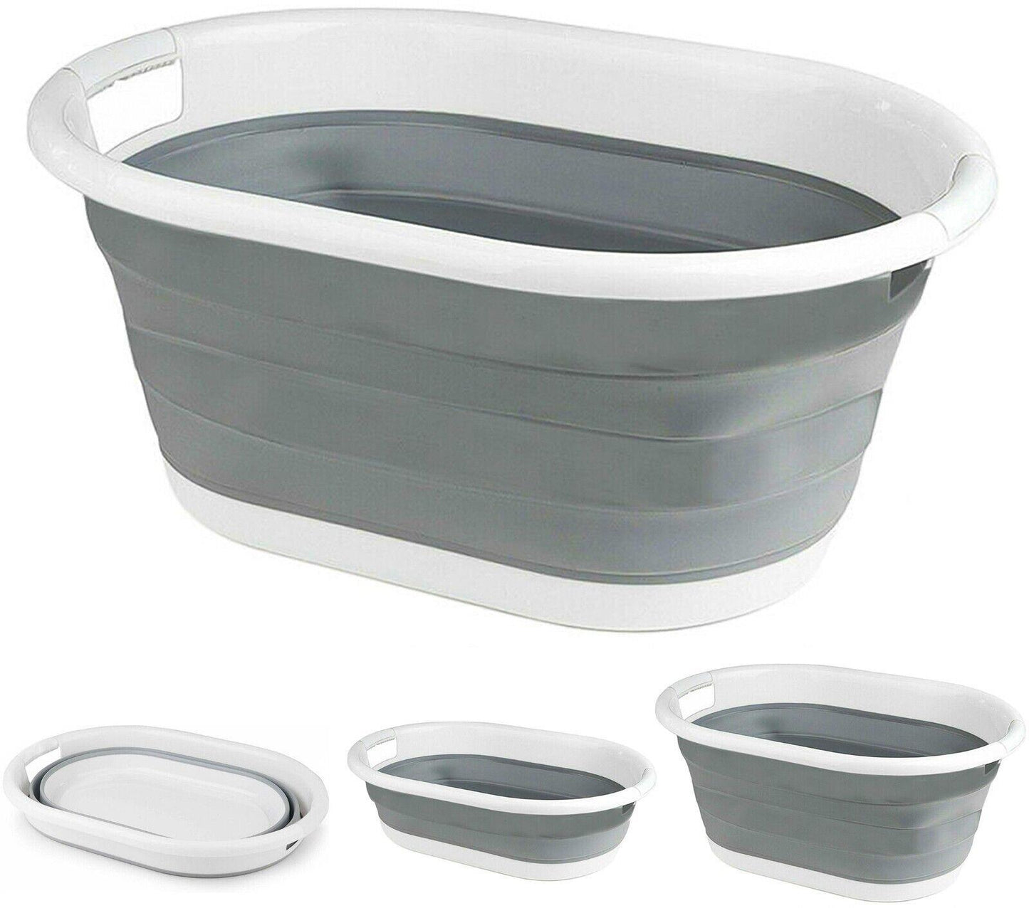 Collapsible Laundry Basket Washing Up Bowl Washing Bucket Multi Purpose Baskets