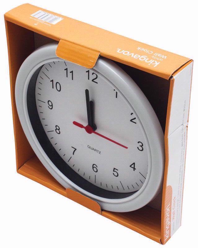 Round Wall Clock Bedroom Kitchen Clocks Quartz Sweep Home 20cm