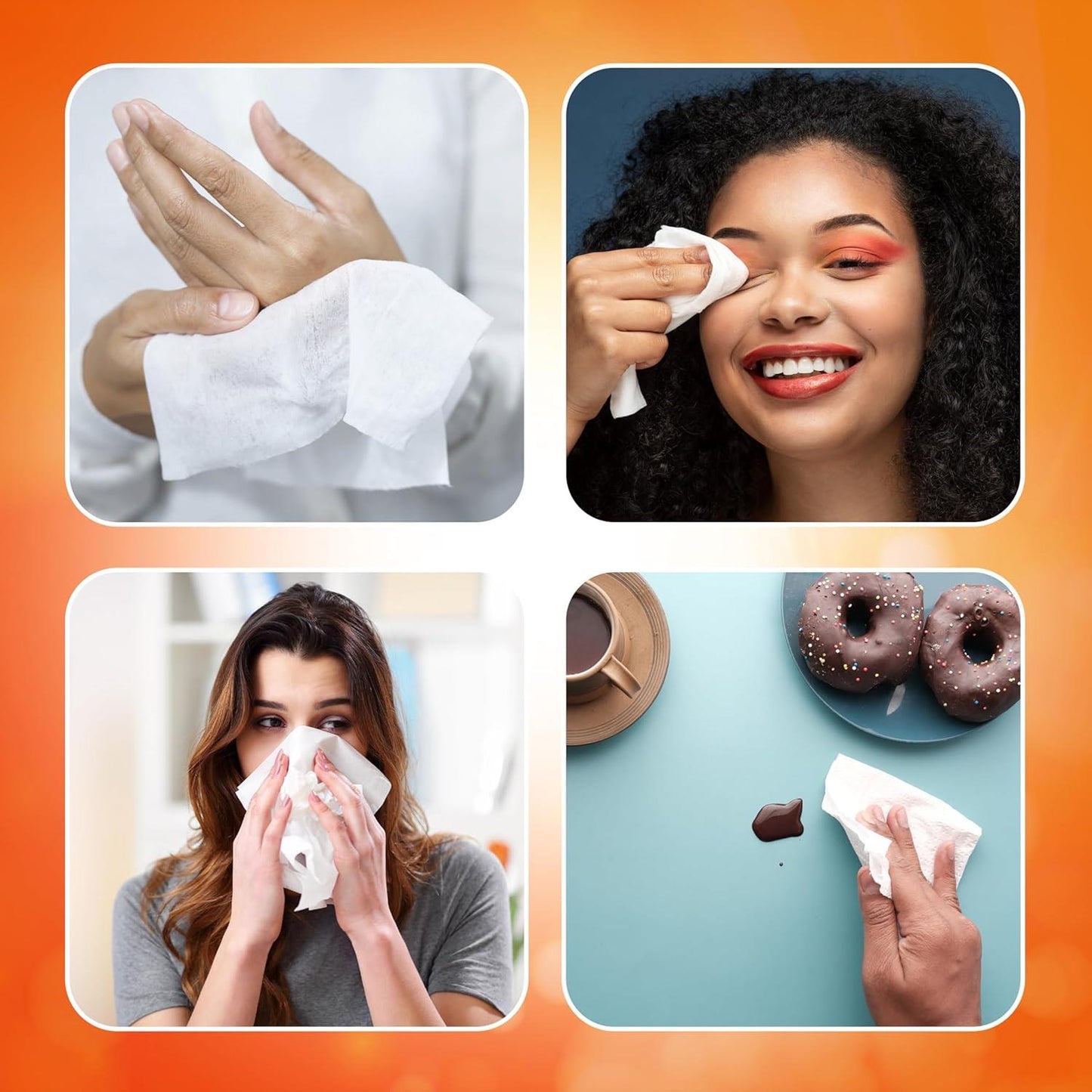 Super Soft Pocket Tissues (10 Packs of 10) - 3-Ply Facial Tissues for Purse, Hand Bags