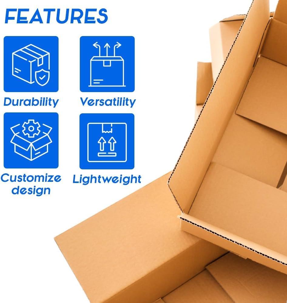 20x12x12" Double Wall Cardboard Boxes Strong Large Moving Pack