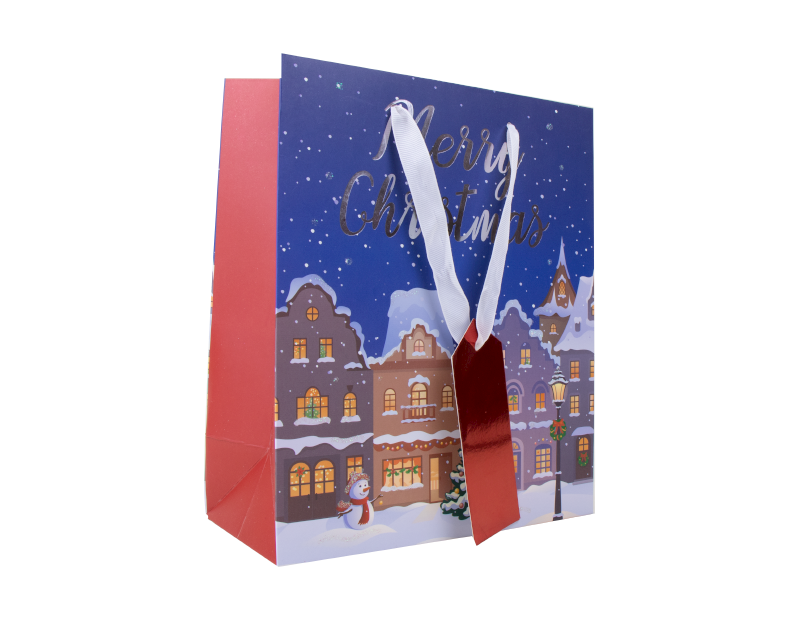 Luxury Christmas Gift Bags Party Cute Traditional Gift Bag Xmas 25.2 x 21.3cm