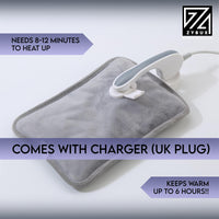ZYBUX - Rechargeable Electric Hot Water Bottle With Soft Touch Cover