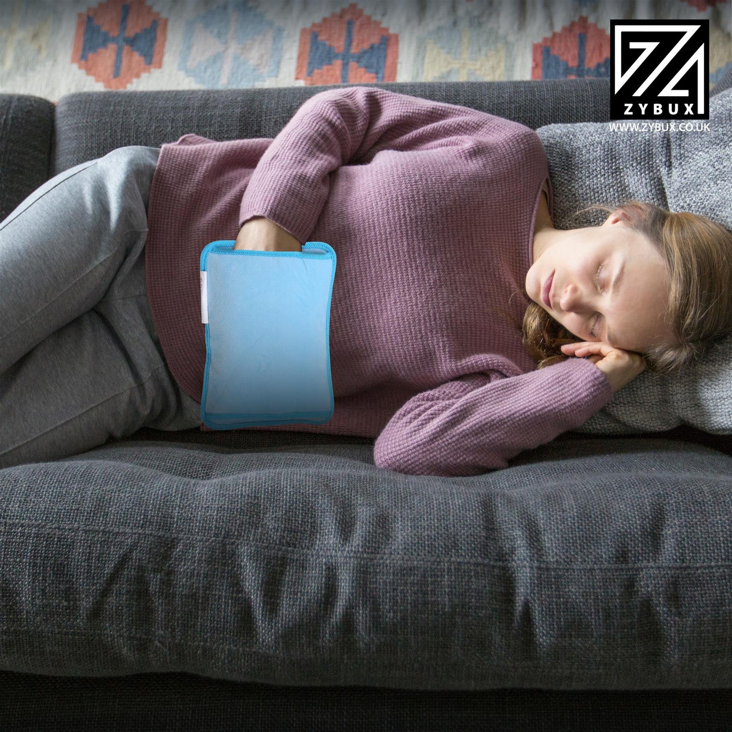 ZYBUX - Rechargeable Electric Hot Water Bottle With Soft Touch Cover
