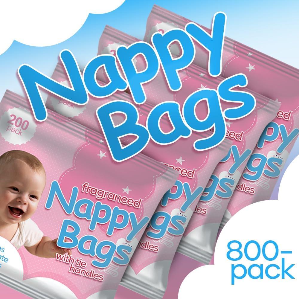 ZYBUX - Jumbo Packs Fragranced Nappy Disposable Bags (4x200) - 800 bags