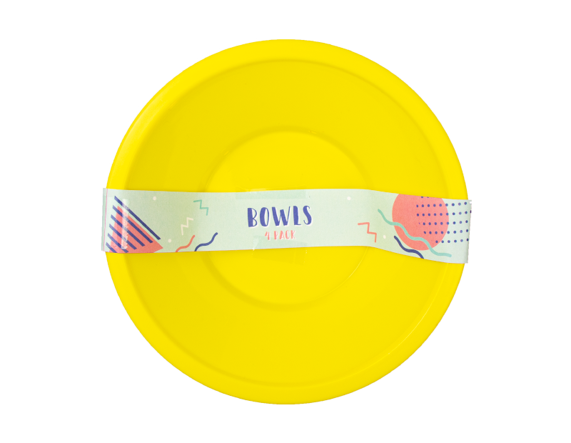 Plastic Bowls Plates Tumblers Set of 12 Reusable Picnic Camping Kids Party BBQ