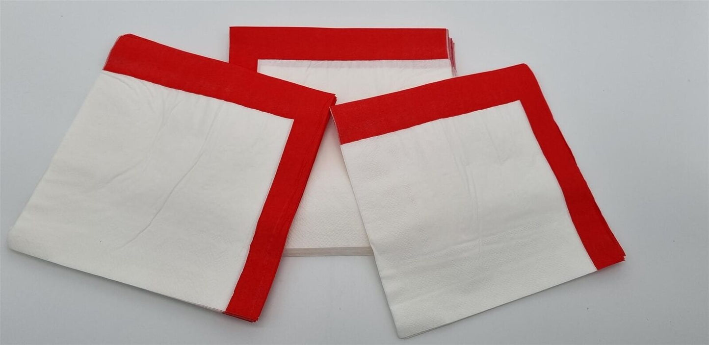 20pk England St George Paper Napkins Dinner BBQ Party Tableware Serviette UK