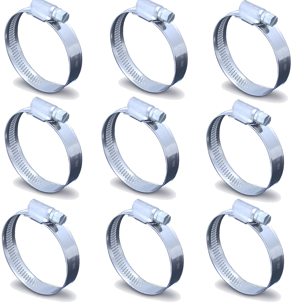 10 X HOSE Clip Clamp Fuel Line Diesel Petrol Pipe Clamps Clips Assorted Sizes