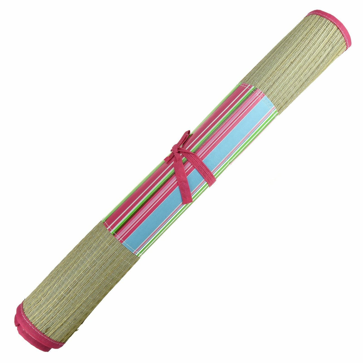 Roll Up Straw BEACH MAT Carry Mat Travel HOLIDAY Camping Festival Park Picnic