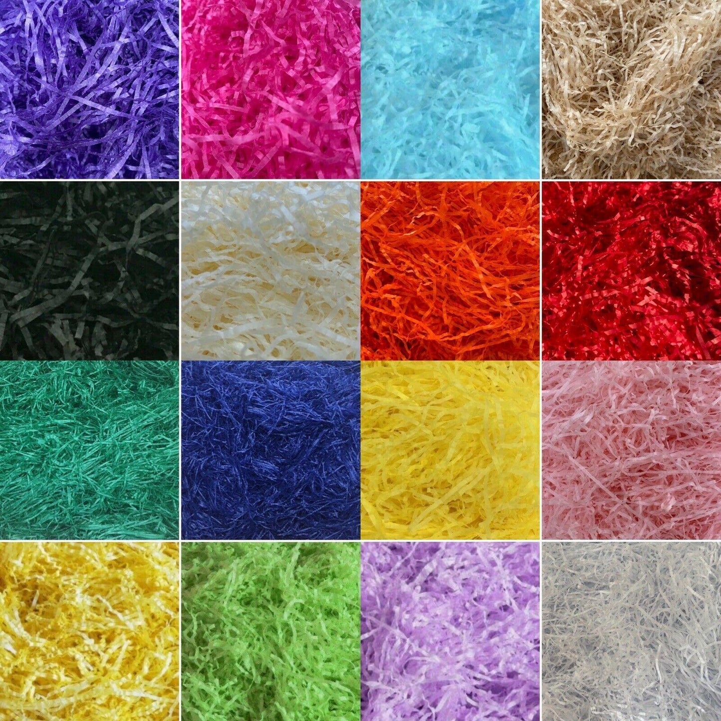 LUXURY SOFT SHREDDED TISSUE PAPER GIFT BOX HAMPER PACKAGING FILLER RECYCLABLE
