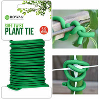 5.5m Soft Plant Support Ties - Reusable Durable Weatherproof Twist Soft Support