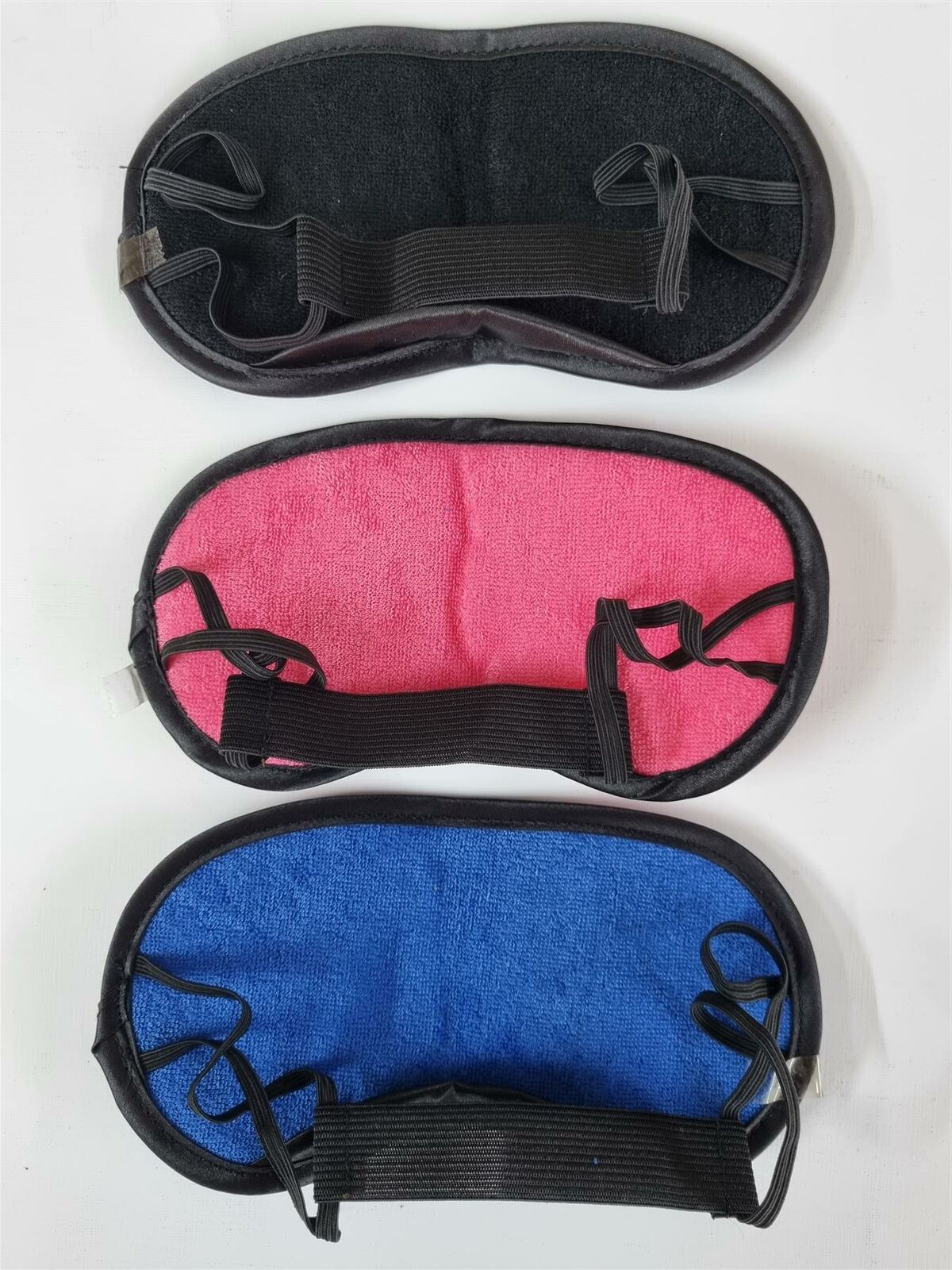 Soft Padded COLOURED TRAVEL EYE MASK Towel Cushioned Sleep Blindfold Cover