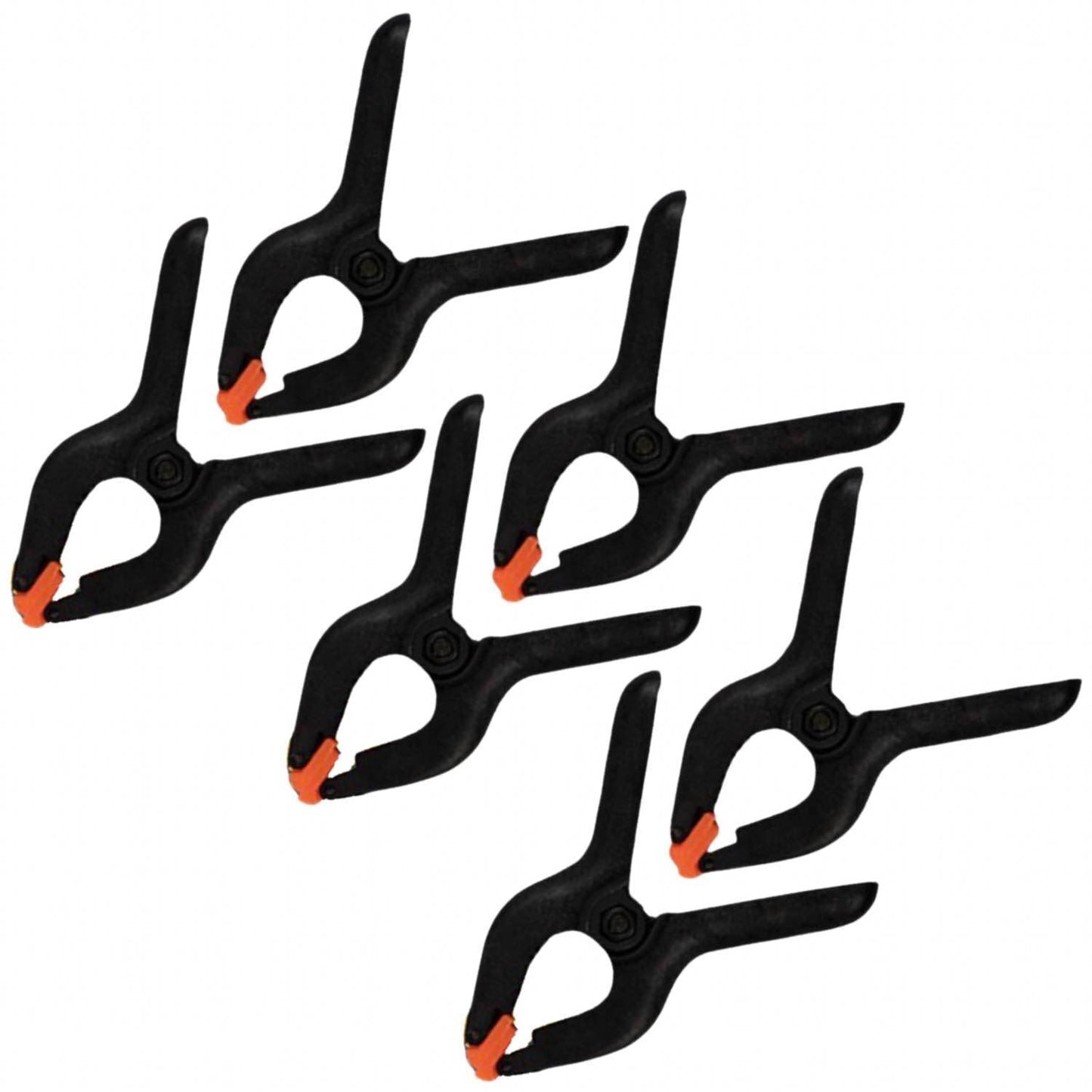 6 Pack QUALITY Heavy Duty SPRING CLAMPS Nylon Plastic Quick Grips Clips Grip 4"