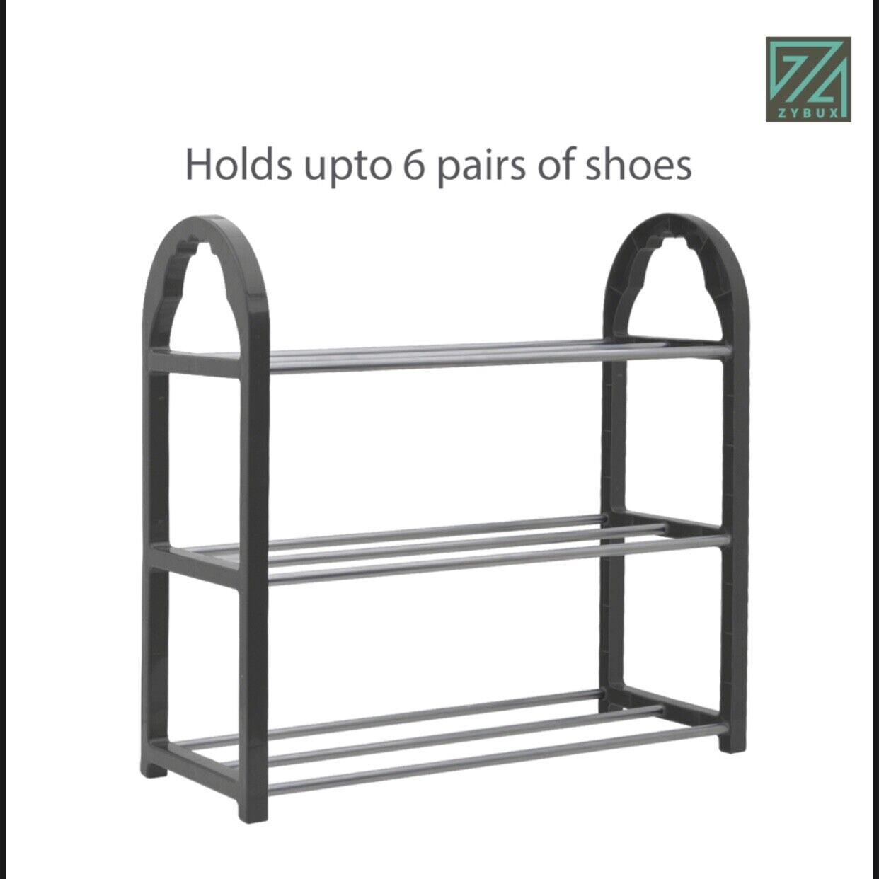 SHOE RACK Stand Storage Organiser Lightweight Compact SPACE SAVE Shelf Grey