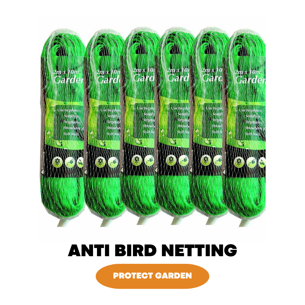 6x Anti Bird Garden Net Pond Netting Plants Crops Protection Veg Fine Mesh 2X10m - ZYBUX
