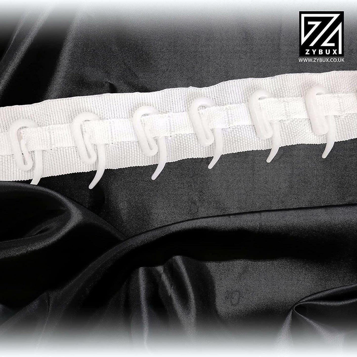 Curtain Hooks For Ring Header Tape White Plastic Nylon Hook Door Window Curtains