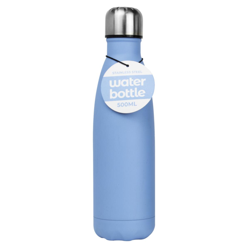 Stainless Steel Water Bottle Vacuum Insulated 500ml Drink Sports Gym Metal Flask
