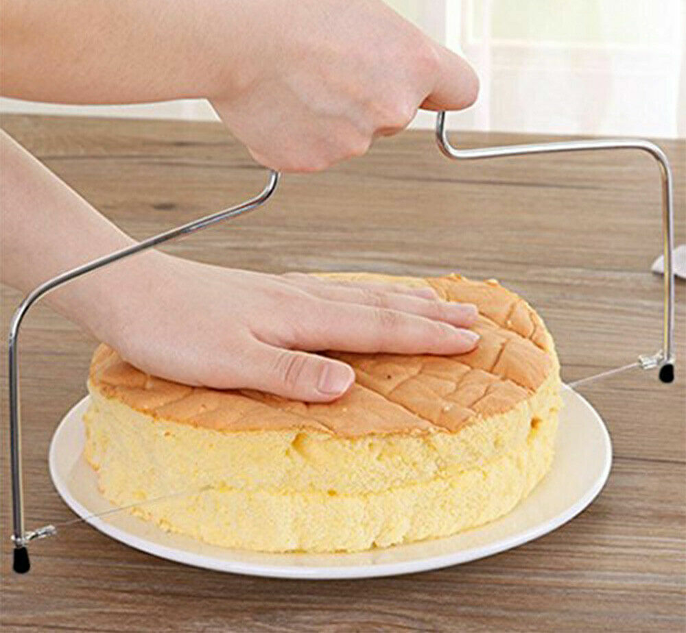 Adjustable Cake Cutting Wire Bread Slicer Cutter Leveller Utensil Decorating New