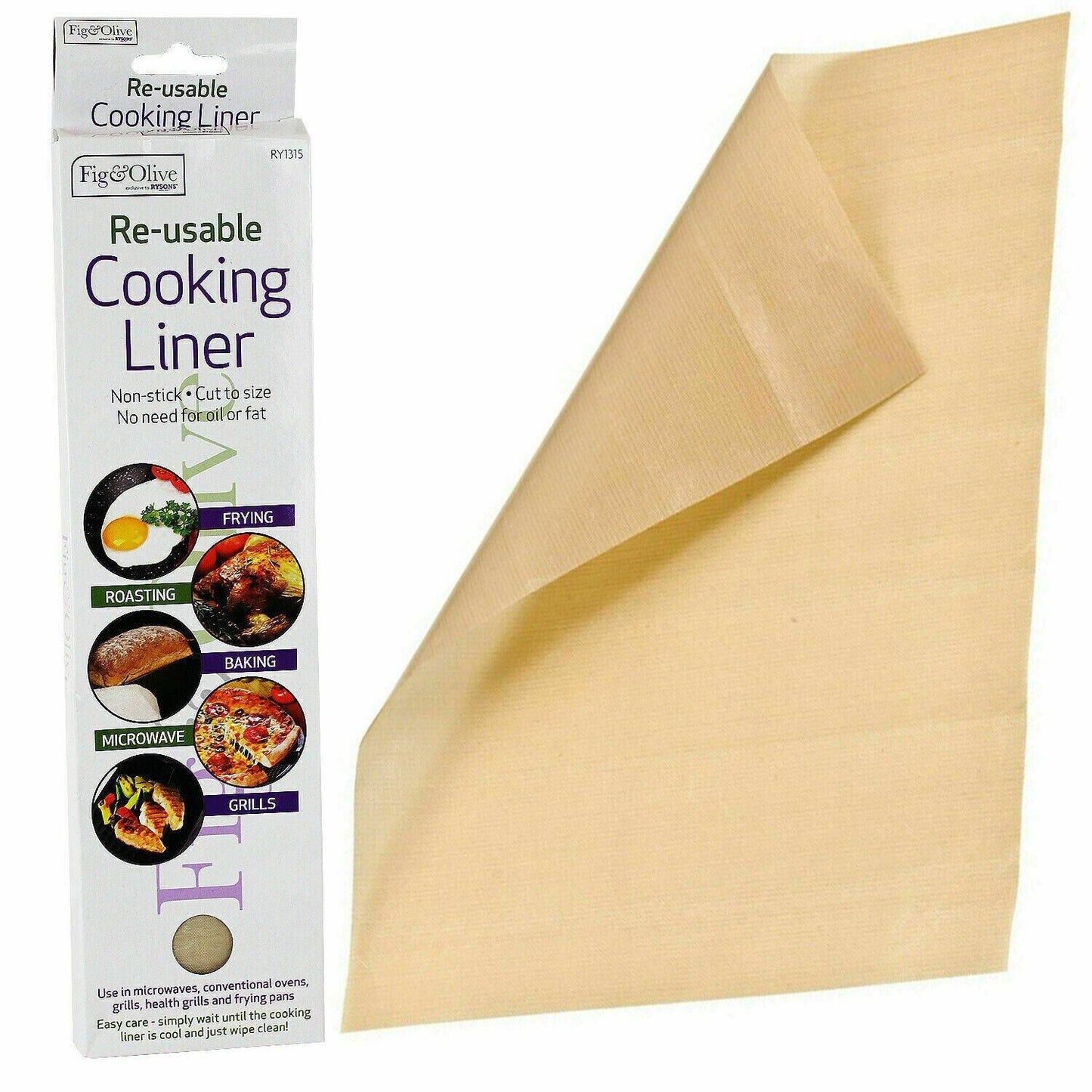 Reusable Cooking Liner Sheet Grill Mat Baking Non Stick Camping No Oil Fat BBQ