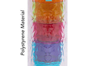 1.6L Clear Plastic Pitcher 4x Reusable Coloured Bello Tumbler Glasses BBQ Party - ZYBUX