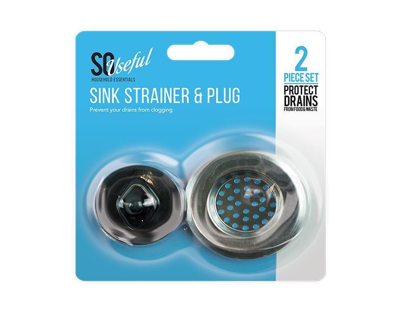 Sink STRAINER Kitchen Drain PLUG HOLE Bath Basin Steel Hair Catcher Cover Filter