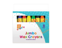 Kids JUMBO WAX CRAYONS Safe Non Toxic Toddler First Crayons Easy Grip Art Craft