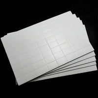 320 In 5 Sheets White Sticky Adhesive Double Sided Pads Pre Cut Foam 12mm x 19mm