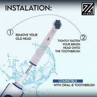 Electric Toothbrush Heads Compatible With ORAL B Braun Replacement Head 8 PACK