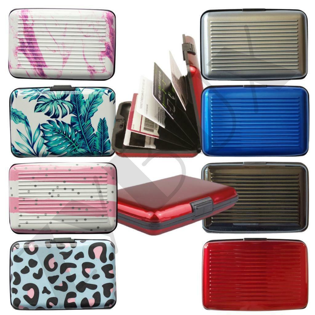 Aluminum RFID Wallet Case Contactless Protection Metal Pocket Credit Card Holder