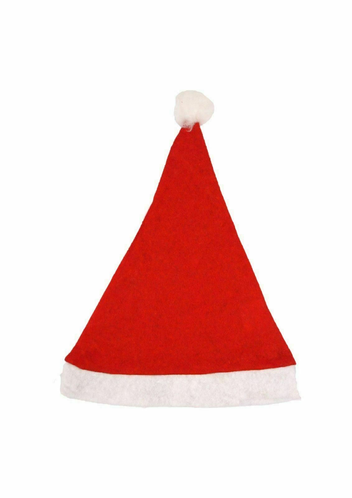 12x Unisex Santa Christmas Hats Family Gift for Kids & Children