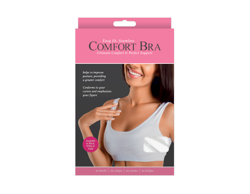 WHITE Seamless SPORTS STYLE BRA Crop Top Vest Comfort Stretch Bras Shape Wear UK