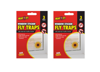 6pk Fly Catcher Insect Killer Window Traps Sticky Papers Bugs Wasps Kitchen