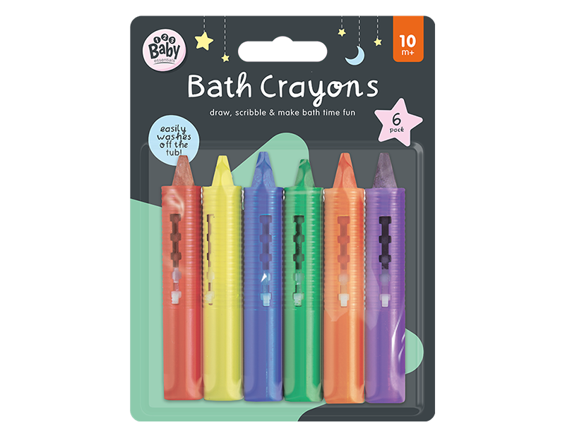 12x Non-Toxic Bath Crayons For Kids Baby Bath Time Drawing