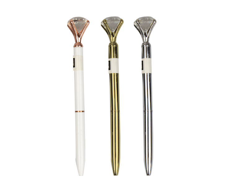 Bling Luxury DIAMOND CRYSTAL HEAD BALLPOINT PEN B’Day Wedding Gift Black Ink Pen