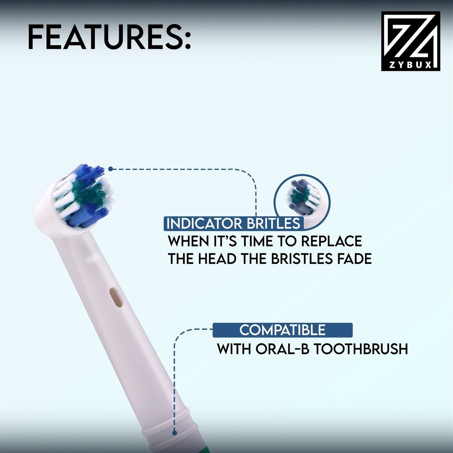 Electric Toothbrush Heads Compatible With ORAL B Braun Replacement Head 8 PACK