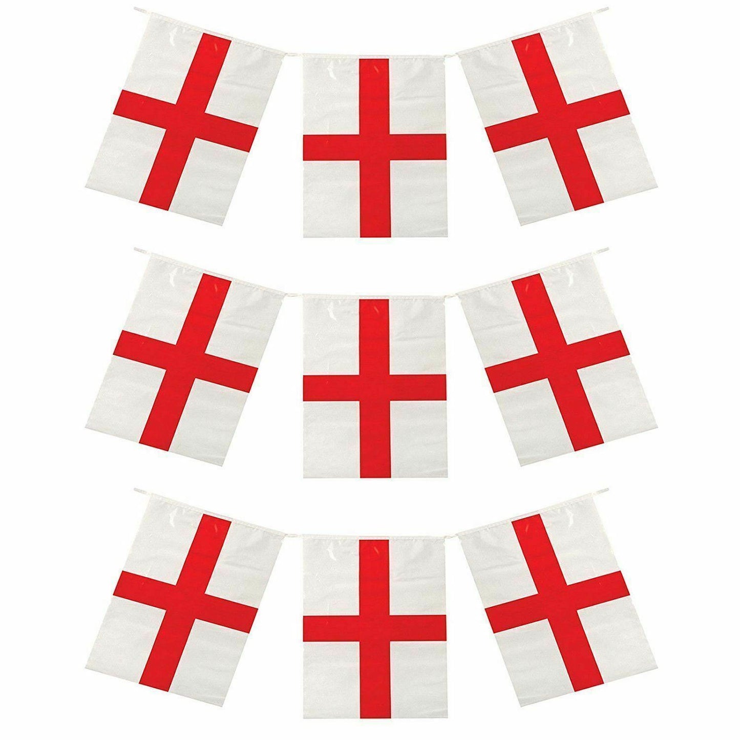 England Flag Bunting 3.6M/12 Flag Rectangle Banner St George Football World Cup