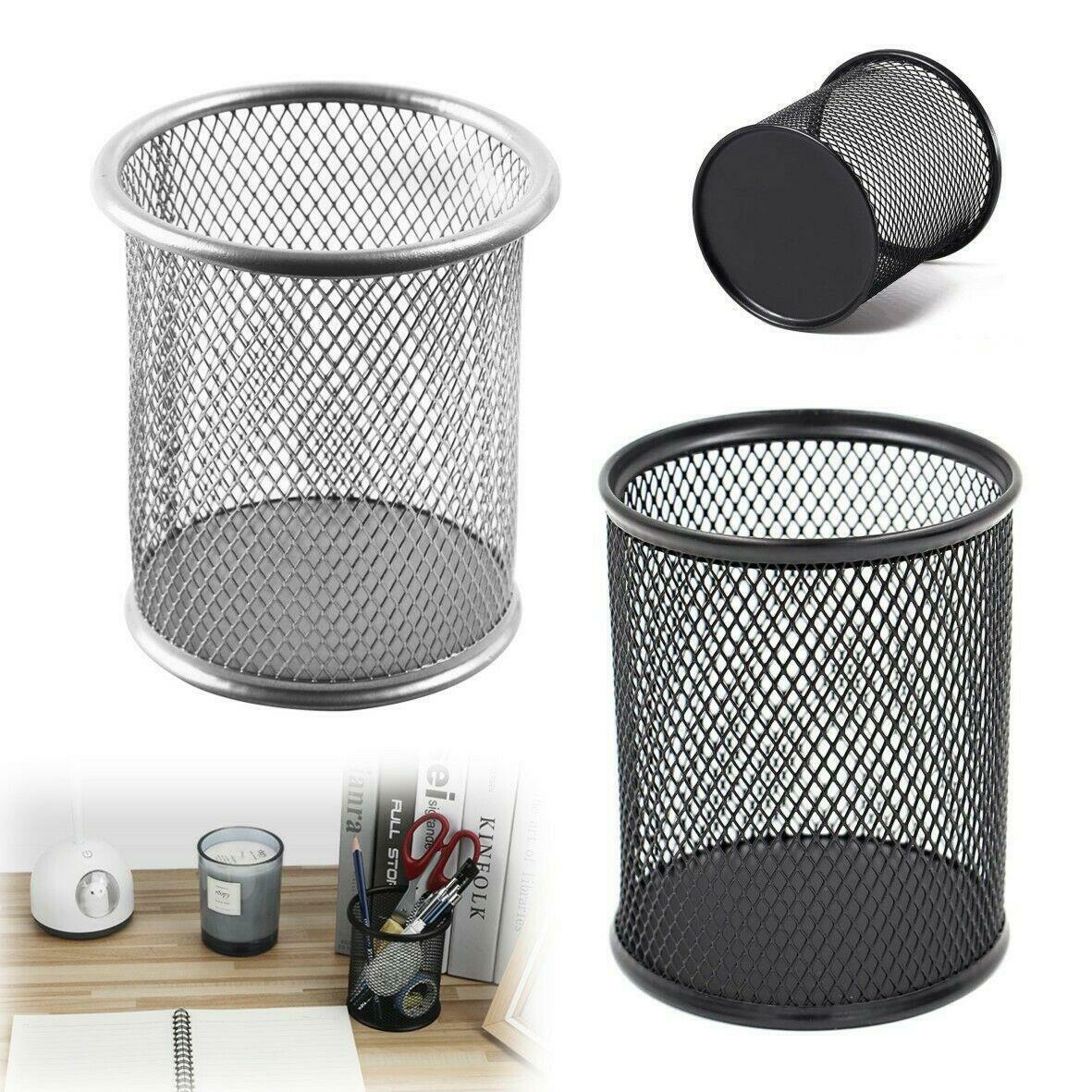 2x Mesh Metal Pencil Holder For Pencil or Pen