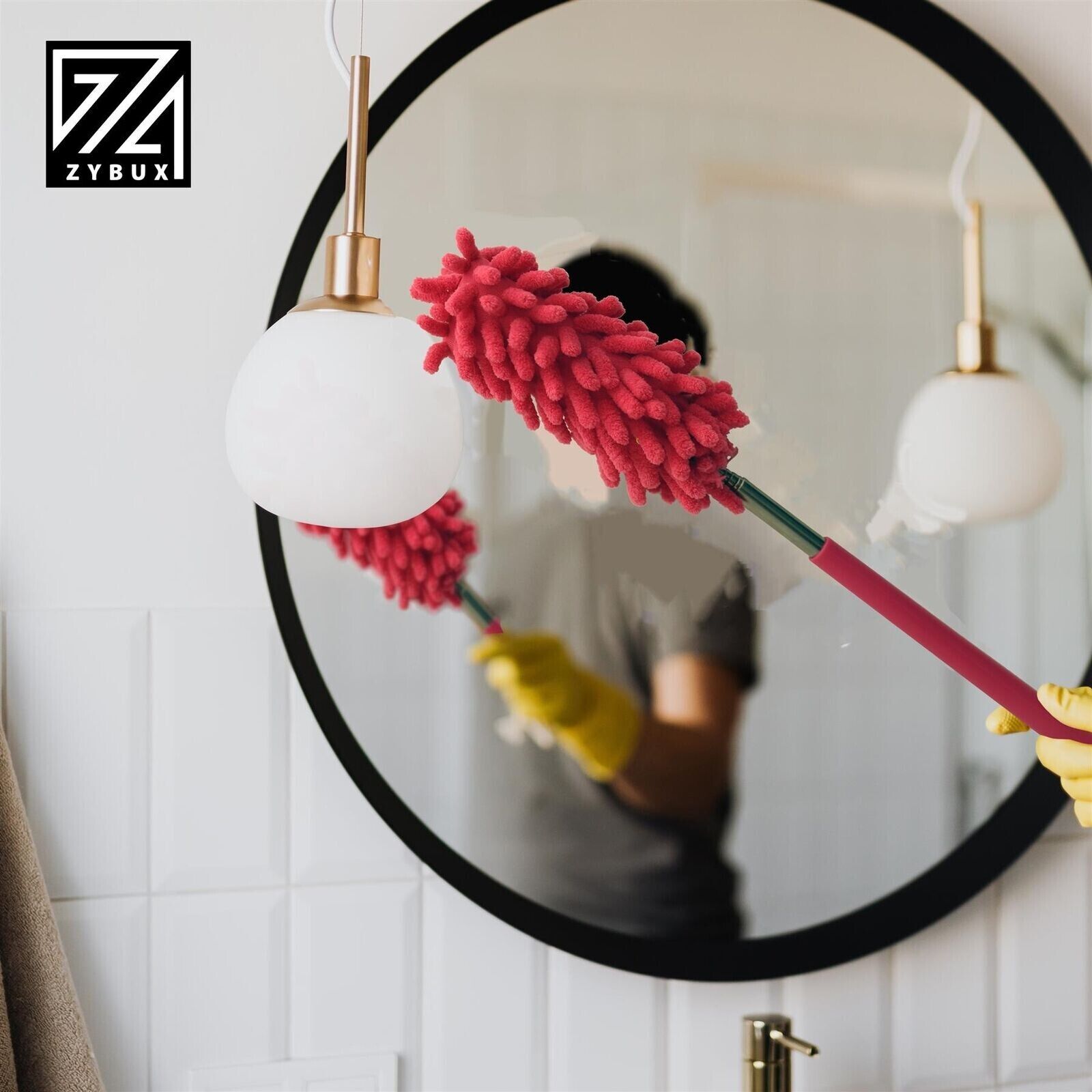 3 Extendable Telescopic Magic Microfibre Cleaning Feather Duster Extending Brush - ZYBUX