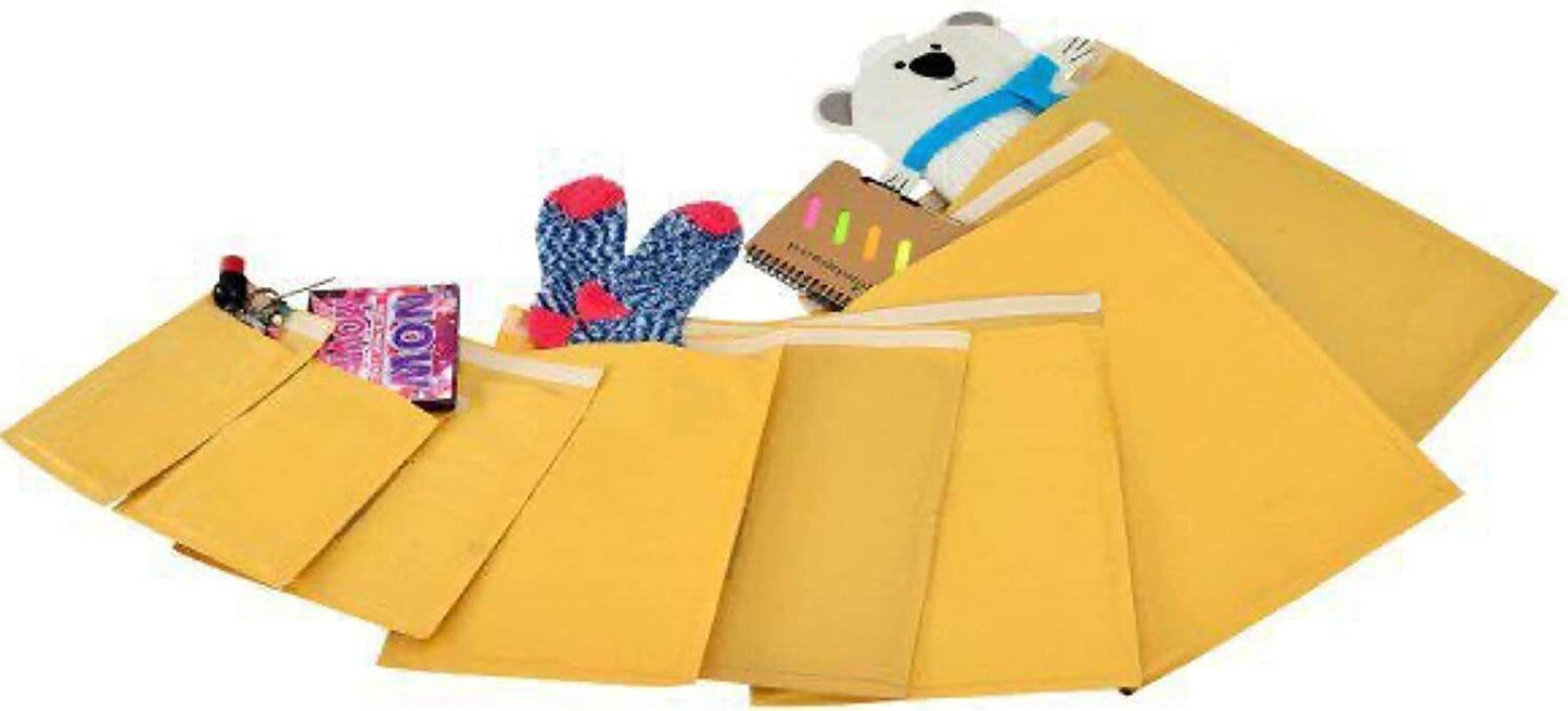 Gold Arofol Postal Wrap Padded Envelopes A3, A4, A5, A6