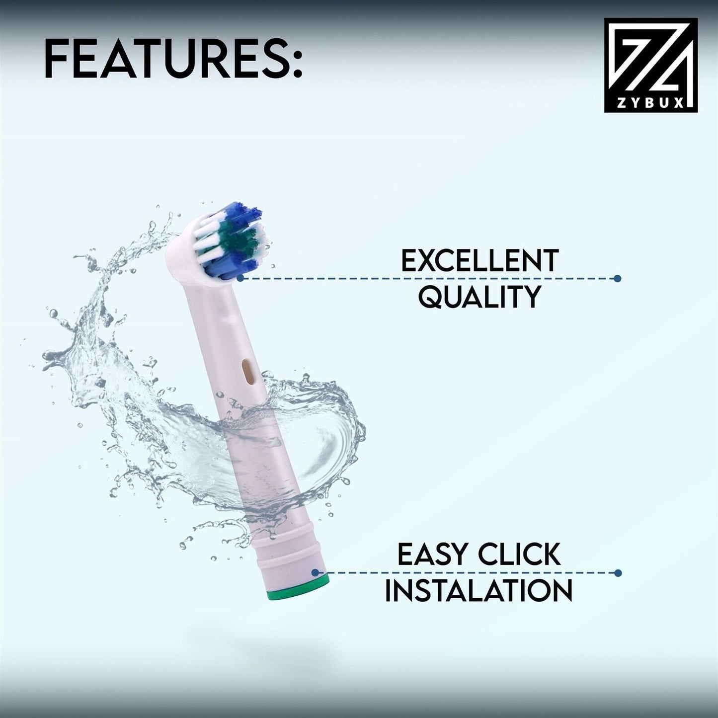 Electric Toothbrush Heads Compatible With ORAL B Braun Replacement Head 8 PACK