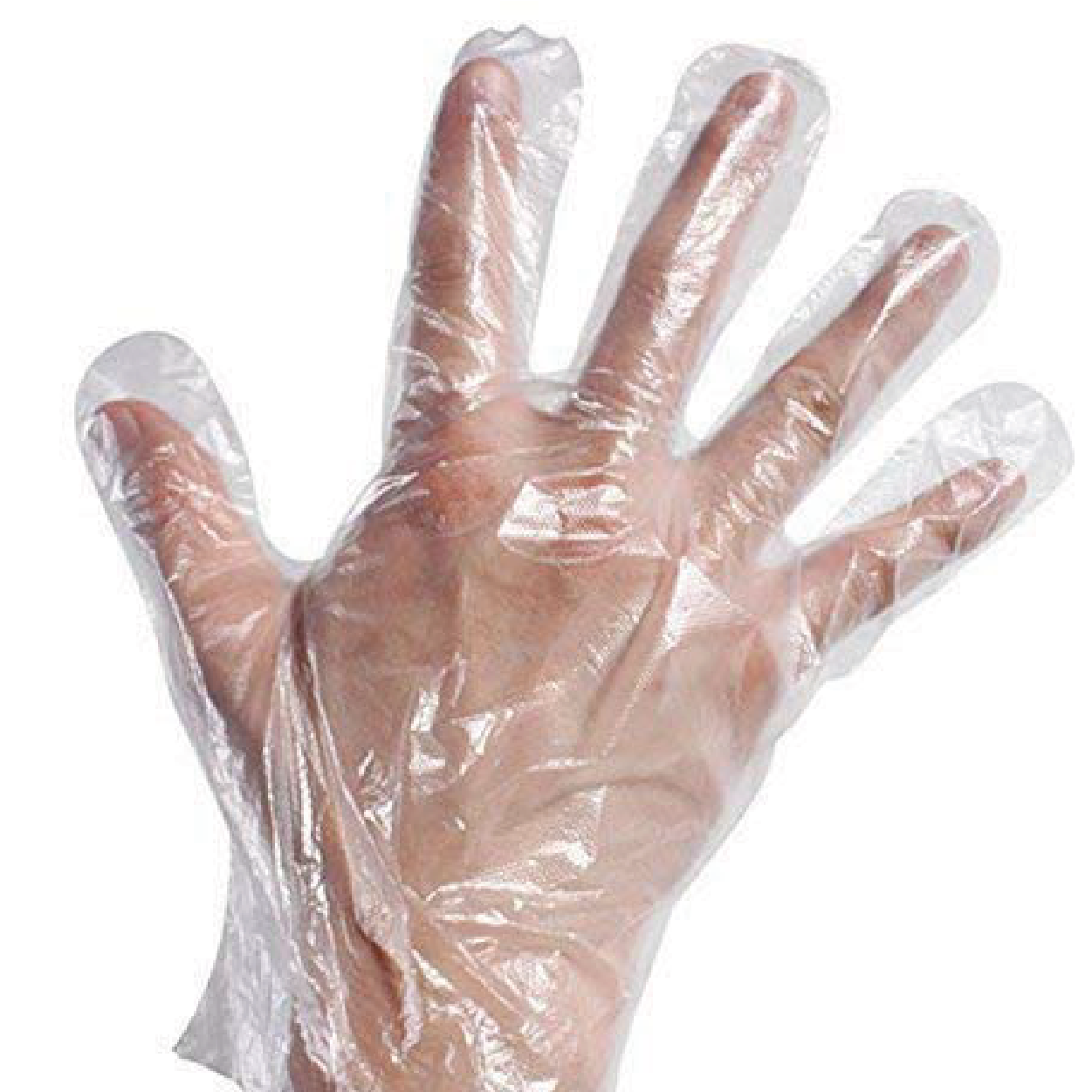 Large Clear Disposable Gloves - Food Prep, Kitchen, Cleaning - 150 Pack