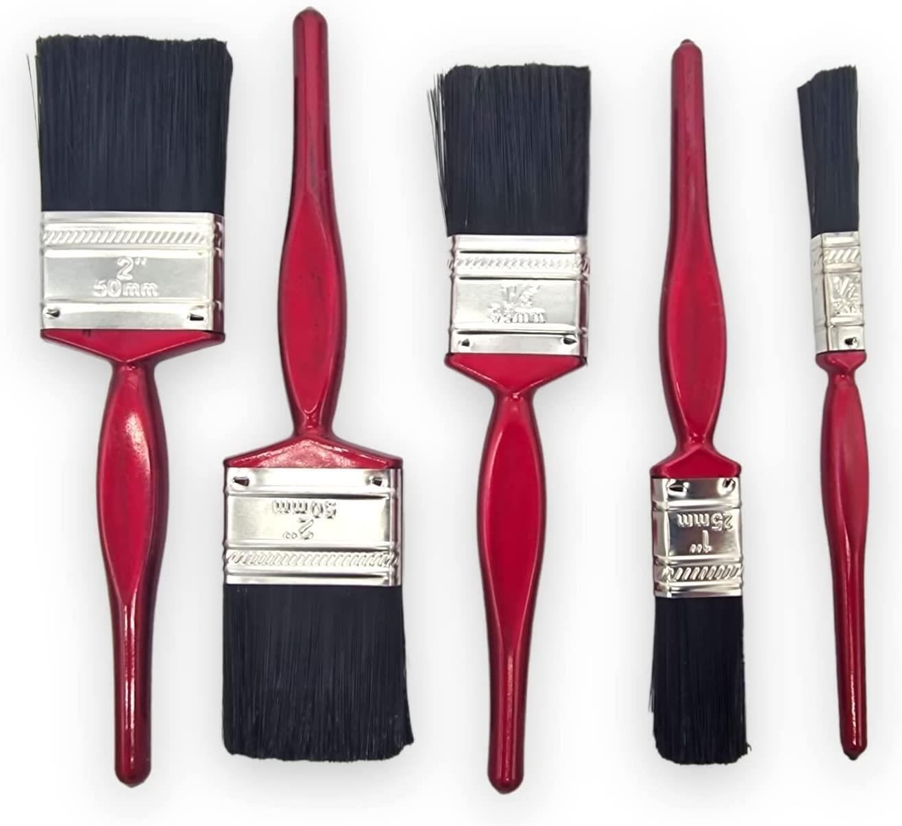 Professional Paint Brushes with No Loss of Bristle Paintbrush Heads, Studio Craft & Technique (5 Piece Pack)