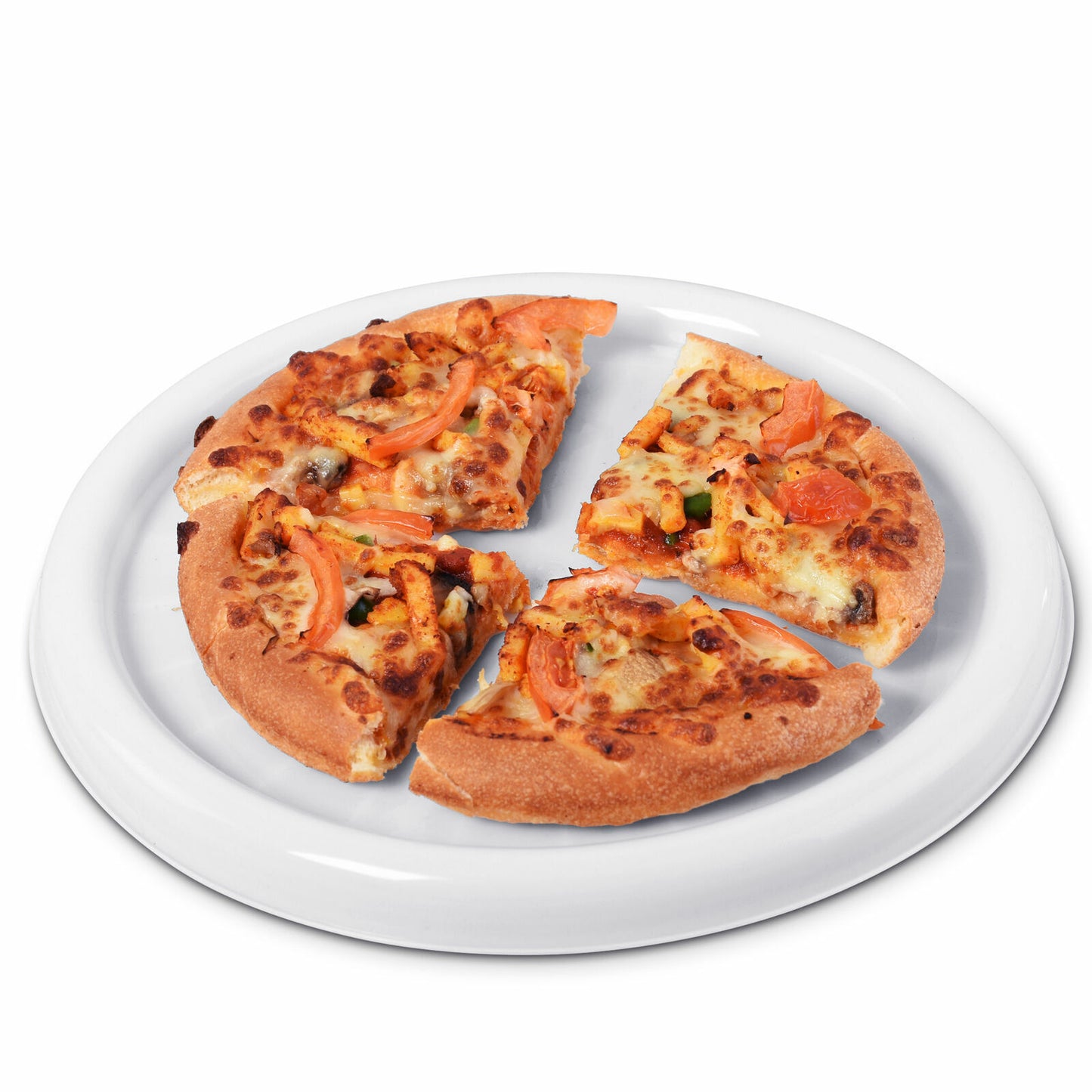 3 x Microwave PIZZA TRAY Plate Reheat Leftovers Slice Fresh Kitchen Utensil Hot