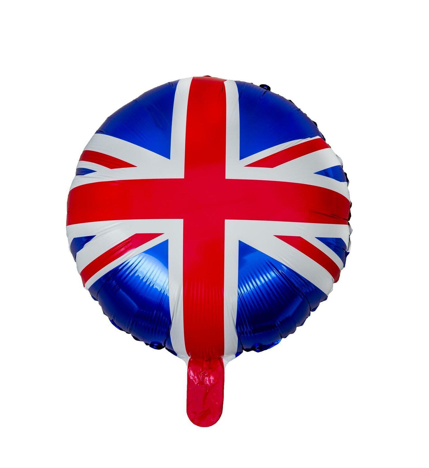 BALLOONS 2PK UNION JACK SELF INFLATING King Coronation Street Party Decor - ZYBUX