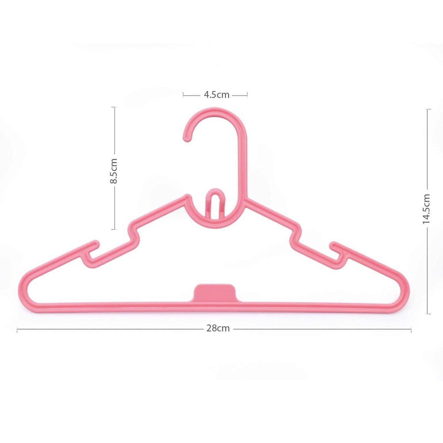 Baby Kids Children Plastic Hangers Coat Clothes Cloths With Stackable Hooks New