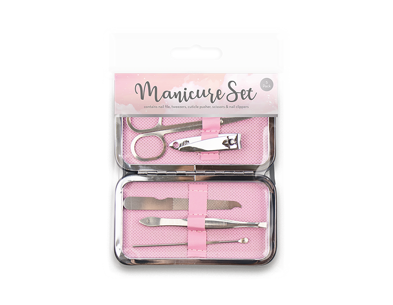 5pcs Manicure Set Nail Care Kit Clipper Gift Set Grooming Pedicure Kit Men Women