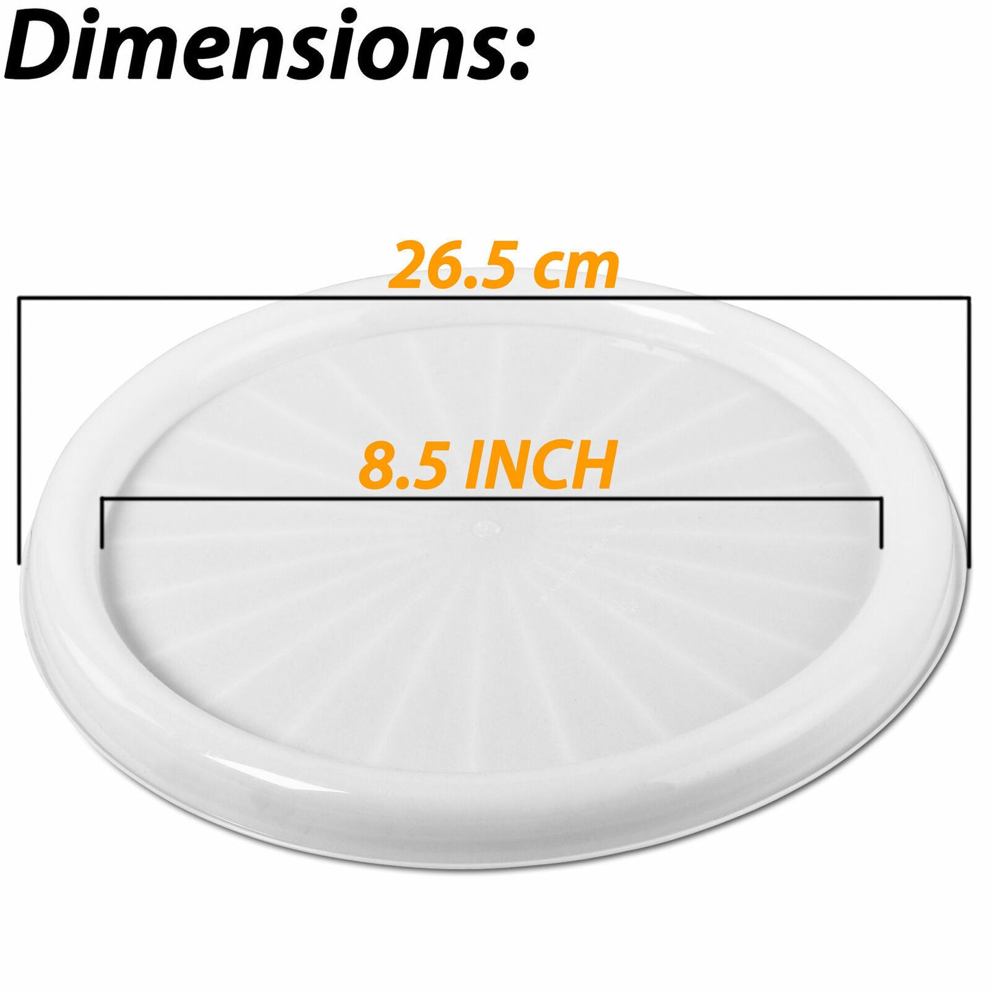3 x Microwave PIZZA TRAY Plate Reheat Leftovers Slice Fresh Kitchen Utensil Hot